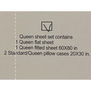 Tree Organic Cotton Queen Sheet Set Navy Blue New in Box